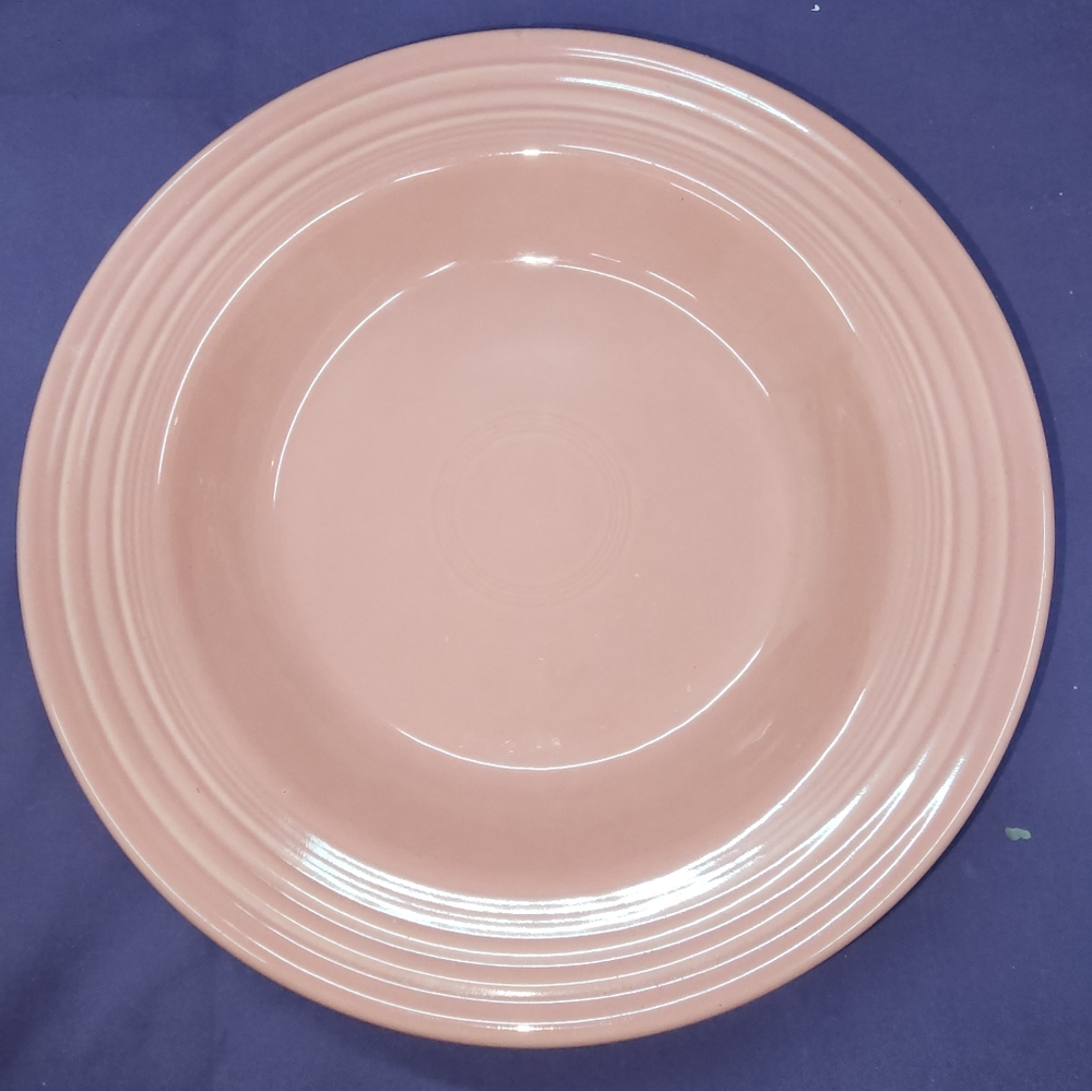 Fiesta Rose flat rim soup bowl #